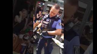 Grenadians Being Removed By Police From A KFC In Berlin