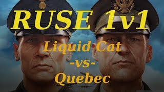 R.U.S.E. 1v1 - #3 - Liquid Cat (USA) vs Quebec (USSR) - Tank Graveyard