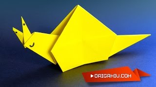 Snail paper - origami - Улитка из бумаги