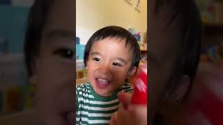 Little boy selling ice cream