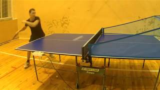 Настольный теннис, игра с роботом