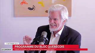 André Parizeau du Bloc visite le studio d'extrême droite d'André Pitre
