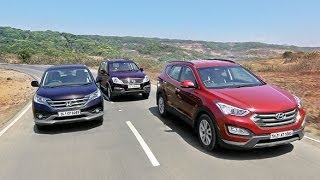 OVERDRIVE Comparo - 2014 Hyundai SantaFe vs Honda CR-V vs Ssangyong Rexton