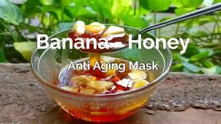 Banana and honey anti ageing mask||| how to remove acne scars..