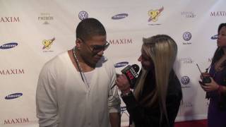 Nelly at the Maxim Super Bowl Party in Miami 2010