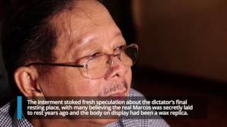 'Ferdinand Marcos face made of wax, but body is real'