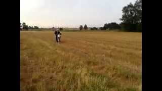 Yamaha WR 450F Leo Vince X3 test ride newb learning wheelie