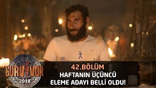 Gönüllüler takımında üçüncü eleme adayı belli oldu | 42.Bölüm | Survivor 2018