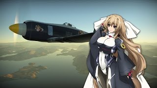 War Thunder | Sea Fury FB 11 Kimi Aoi skin (by Yarizui) Review [HD]