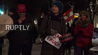 Austria: COVID sceptics cheer on 'Freedom convoy' in Vienna despite ban