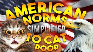 American Social Norms Simplified To Cat Poop