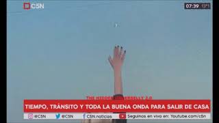 НЛО в прямом эфире: Видео НЛО в Аргентине во время показа новостей. UFO Buenos Aires, Argentina