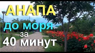 АНАПА ?От КРАСНОЙ ПЛОЩАДИ до МОРЯ (Омелькова, Ленина, Крылова, Ив. Голубца, Ореховая роща, море)