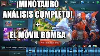 Mobile Legends | ¡MINOTAURO,ANÁLISIS COMPLETO + EL MÓVIL BOMBA! | Gameplay español