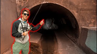 Fishing Creepy Tunnel For Urban Creek Bass! -- (Dallas Fishing)