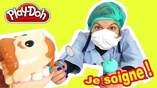 JEU - PLAY DOH STORY Le DENTISTE opère avec de la pâte à modeler !