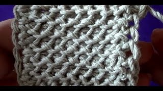 Тунисская изнаночная петля