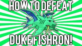 Terraria 1.2.4: How to Defeat Duke Fishron! (EASY SOLO GUIDE / TUTORIAL) @demizegg