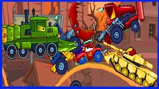 Для детей. про красную машинку - МАШИНА ест МАШИНУ. car eats car от Фаника