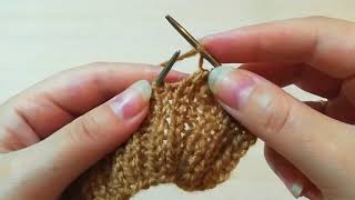 Эластичное закрытие петель резинки 2х2