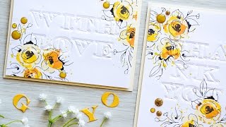 Simple Embossed Sentiments for Handmade Cards