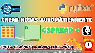 + Crear hojas nuevas en un libro de hojas de cálculo con datos de una columna | Gspread | Python
