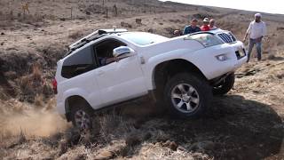 Senior Offroad 4X4 Instructors Practice in Anti-Tanks Ditch