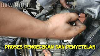 Honda supra berasap putih makan oli [ganti ring dan skur klep beres] ?