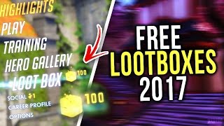 HOW TO GET FREE LOOT BOXES ON OVERWATCH *WORKING 2017*