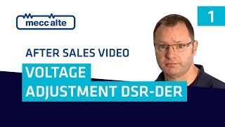 VIDEO 1 Voltage adjustment DSR - DER1