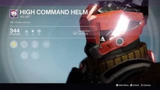 Destiny: Rise Of Iron - 344 High Command Helm (Blue Engram - Titan Helmet)