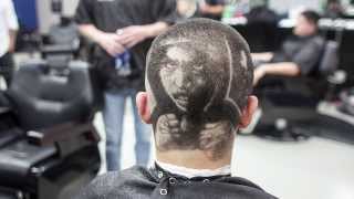 Manny Pacquiao Hair Portrait for class at Urban Barber College