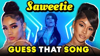 Saweetie Reacts To Guess That Song In Reverse Challenge (Tap In, My Type, ICY GRL)