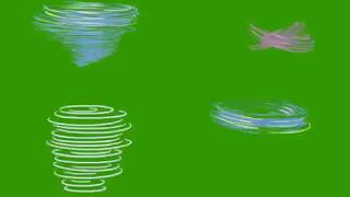 4 Cool Cyclones  / 2D EFFECTS / Green Screen / Cartoon Effects / For your YouTube Channel