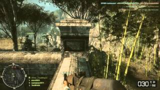 Battlefield bad company 2 Vietnam gameplay video HD. Cao Son temple full map, attacker round!