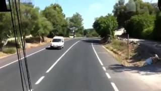 Bus driving in Mallorca