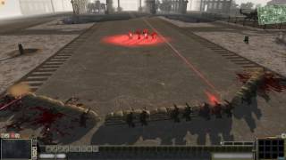 Бой с космодесантниками хаоса без плазмоганов Ultimait Mod Warhammer 40k