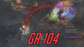 [Diablo 3] Season 11 GRift 104 4man (rank 1) Necro DPS