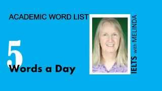 IELTS Academic Word List Video 1