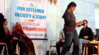freshers day party in sri gayatri college