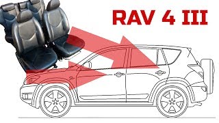 КАК снять сиденья в ТОЙОТЕ RAV 4 III (2007) Подробное и понятное видео.