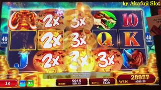 SUPER BIG WIN?New KONAMI Slot Machine MAMMOTH POWER, OCTO BLAST, DEN Of Gold, SanManuel Akafujislot