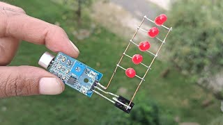 DIY MUSIC REACTIVE LIGHT WITH SOUND SENSOR & TRANSISTOR BD139