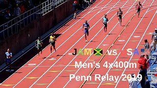 Jamaica?? vs USA?? Men's 4x400m Penn Relay 2019
