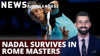 Rafael Nadal survives scare in Rome Masters thriller