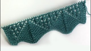 Старинное испанское кружево "Водопады Мадейры" / Вязание спицами / Spanish lace knit