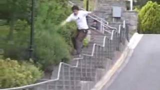 Board accident - Rail surfer fail