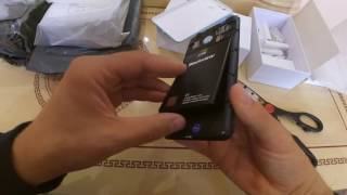 Распаковка Blackview E7 (Голубой)