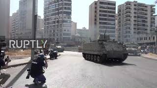 Lebanon: Gunshots ring out as army drafted in for Beirut protest