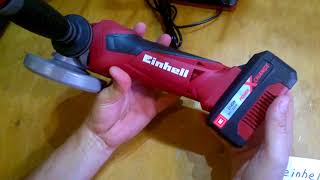 Акумуляторна кутова шліфувальна машина (болгарка) Einhell TE-AG 18 Li